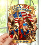 USA 250th Anniversary Gifts For Patriots - Window Hanging Acrylic Suncatcher