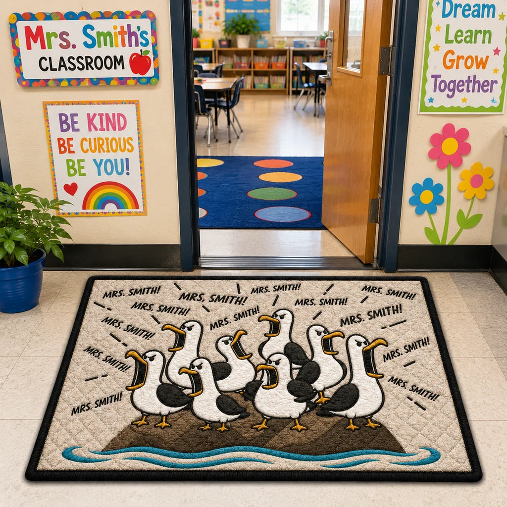 Funny Goose Classroom Decor Gifts For Teacher - Personalized Doormat