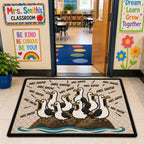 Funny Goose Classroom Decor Gifts For Teacher - Personalized Doormat