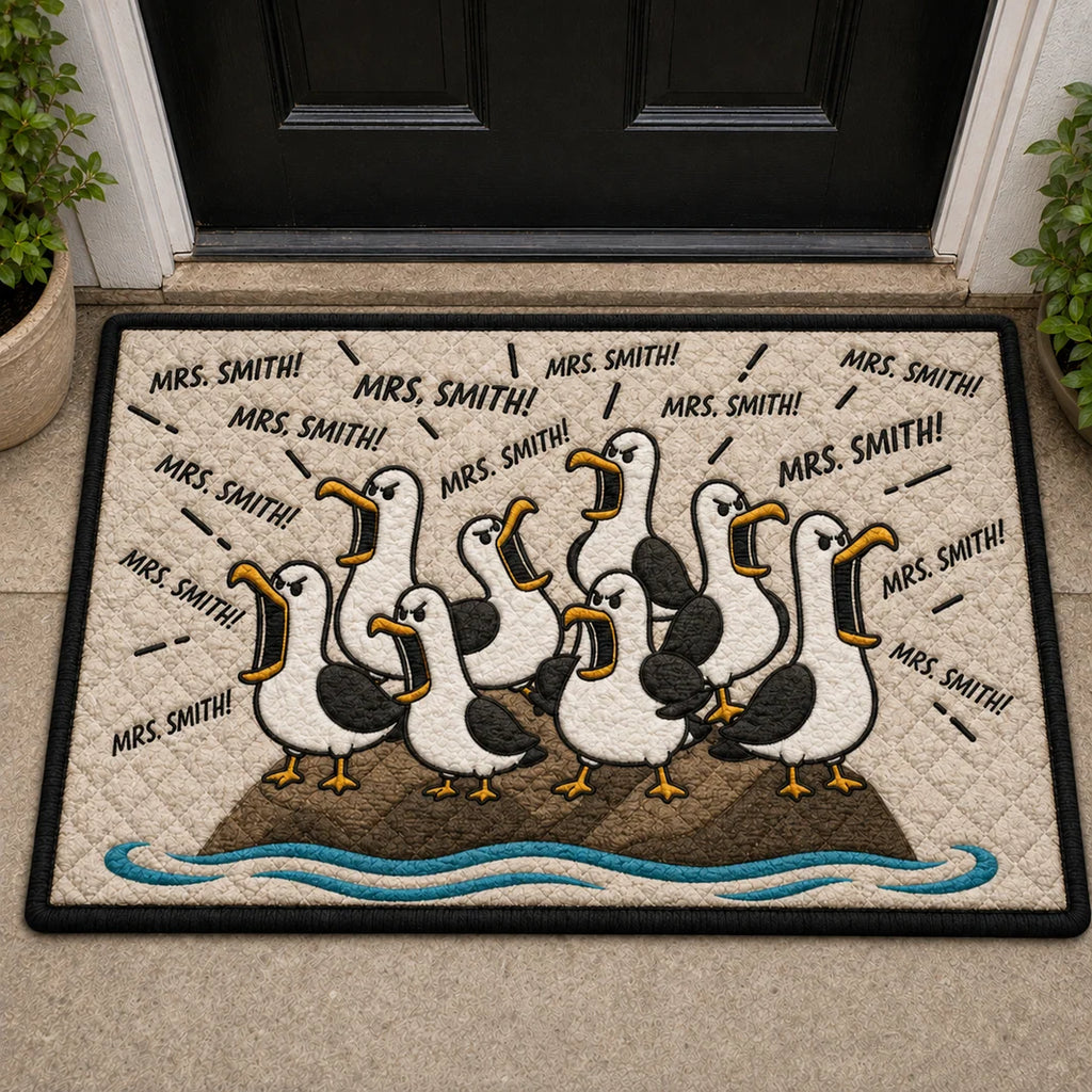 Funny Goose Classroom Decor Gifts For Teacher - Personalized Doormat